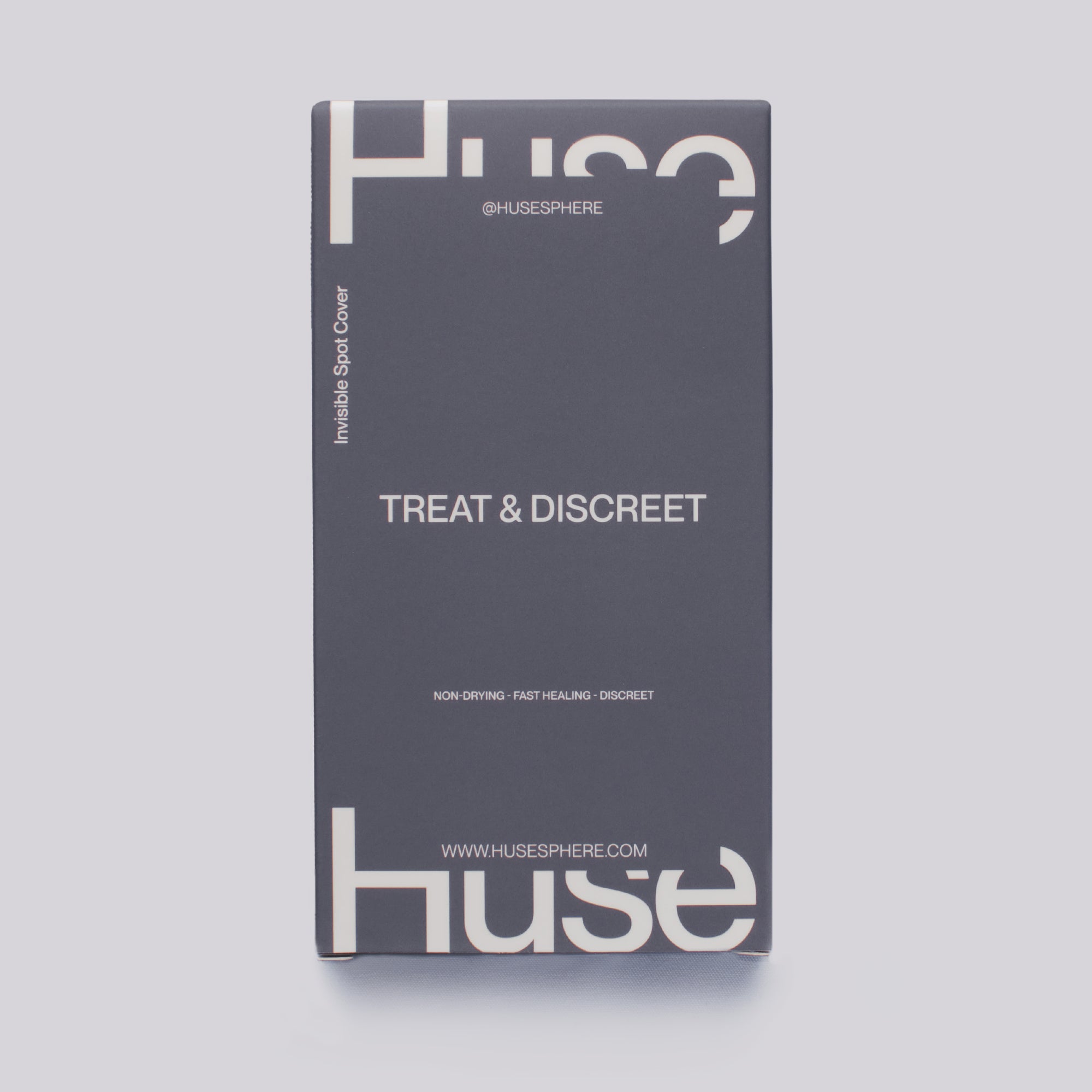 Huse Ultra-Thin Pimple Patch. Best for day wear for acne-prone skin, cystic acne, forehead texture, or small bumps on the skin.